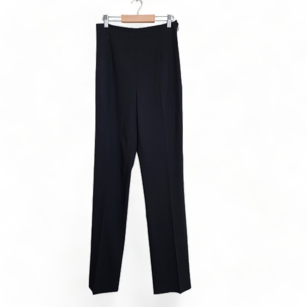 Ralph Lauren Black Label Wool Straight Leg Dress Pants Trousers Size 10 HighRise